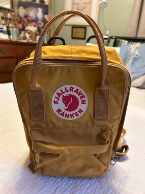 Fjallraven Kanken Mini Backpack in Mustard Yellow